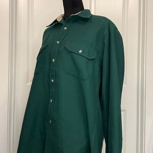 Vintage‎ Cabela's Green Button Up Shirt Men's Large